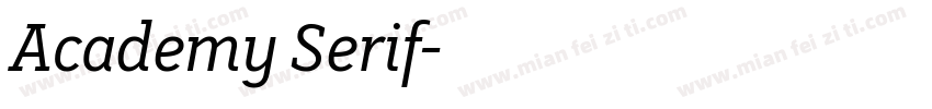 Academy Serif字体转换